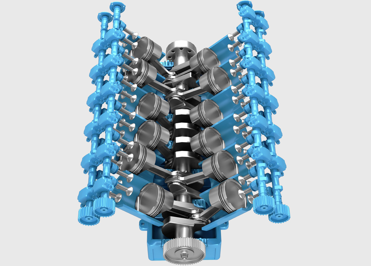 發(fā)動(dòng)機(jī)機(jī)械結(jié)構(gòu)，運(yùn)作原理三維動(dòng)畫